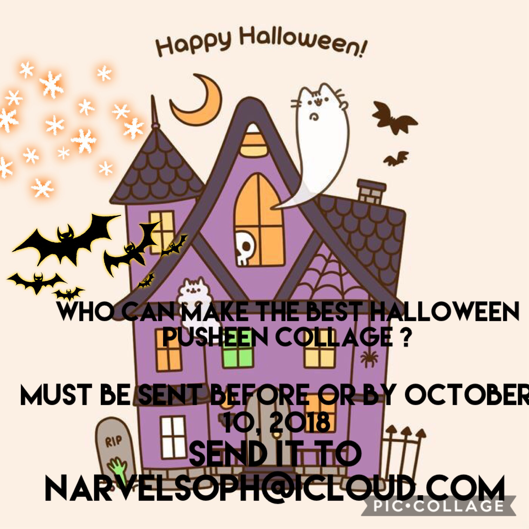 Who can make the best Pusheen Halloween collage??