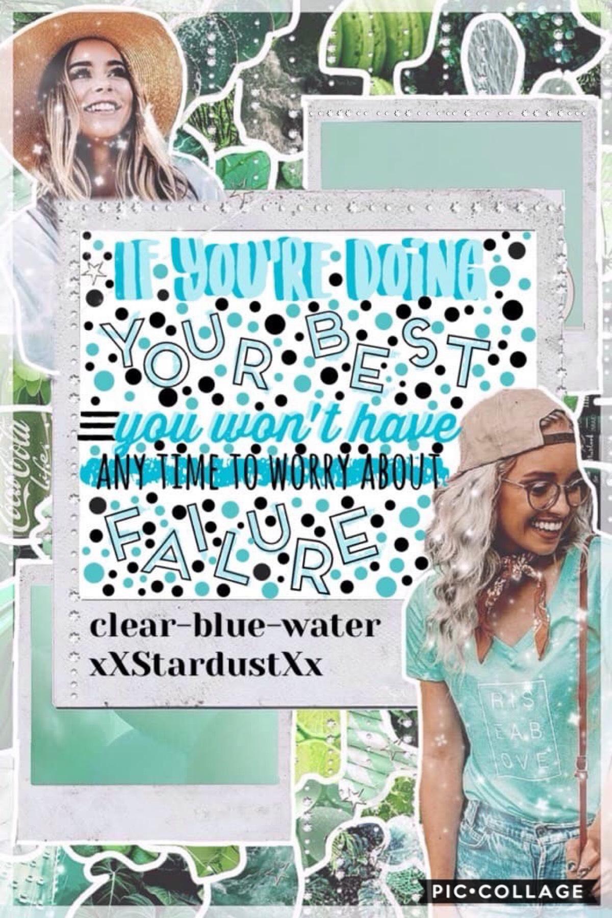 Collab with the amazing 🥁🥁🥁🥁🥁
clear-blue-water go follow her now
She is an amazing collager