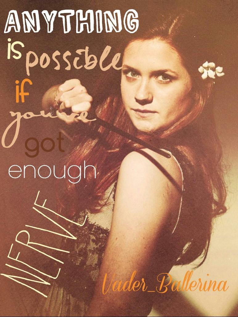 New Theme 5/6
"Anything's possible if you've got enough nerve."
~ Ginny Weasley
#HarryPotterAndTheOrderOfThePhoenix
