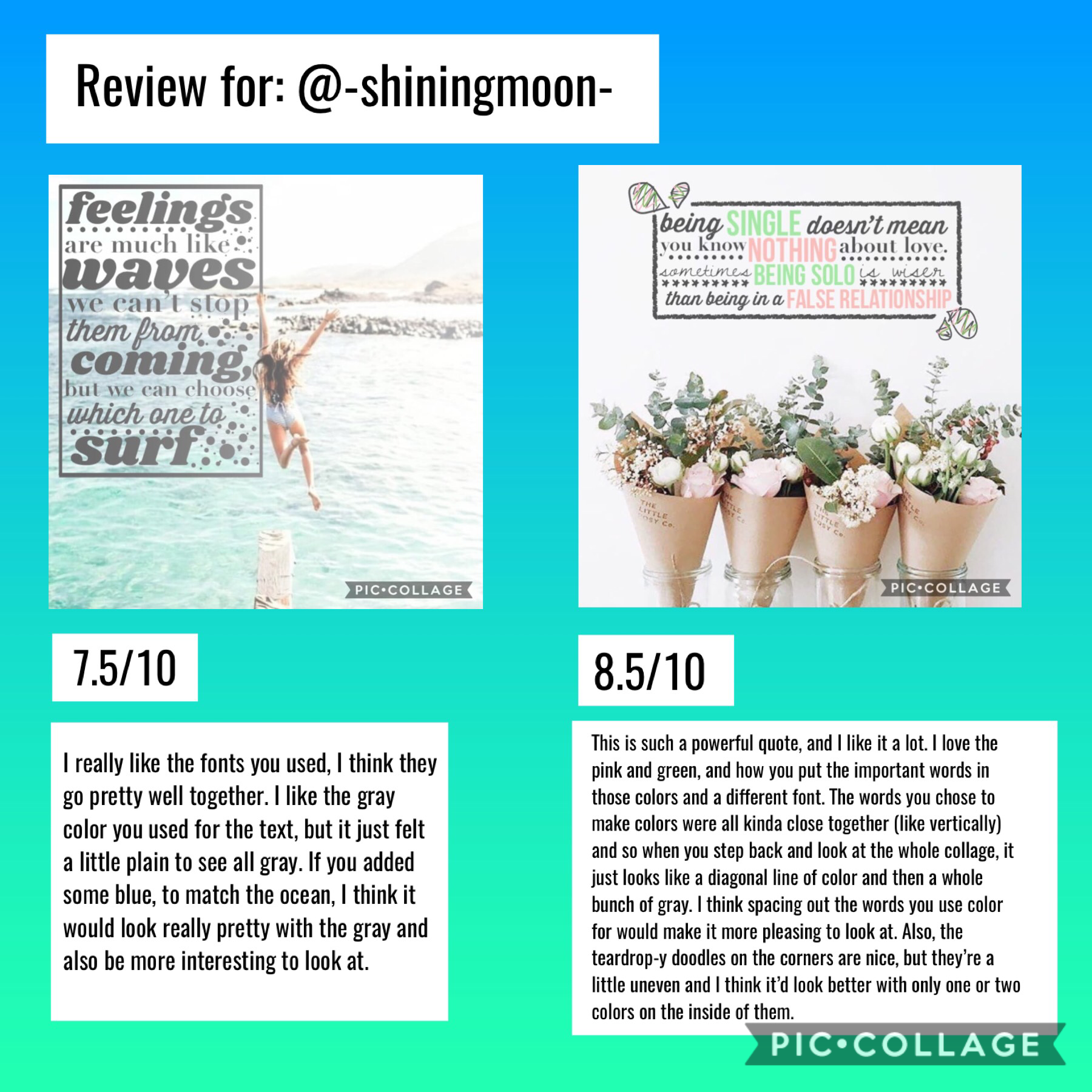 Account review for @-shiningmoon- ❤️