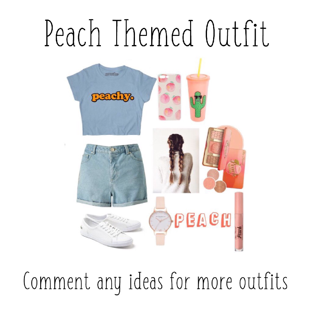 Peach Themed outfit