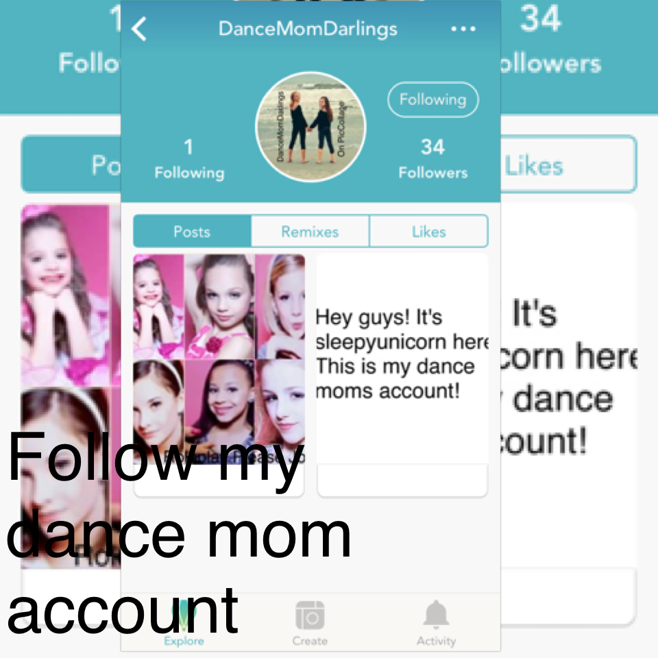 Follow my dance mom account