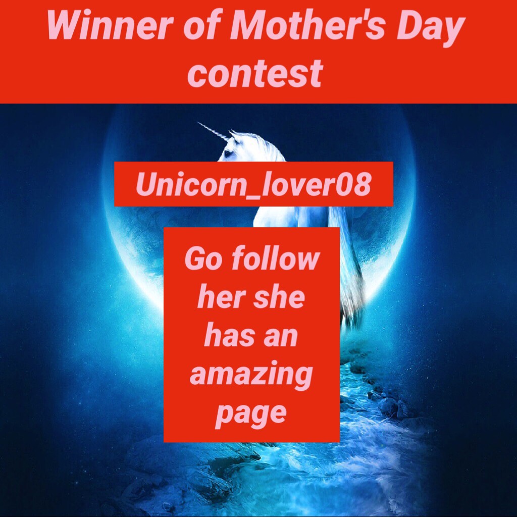 Winner of Mother's Day contest