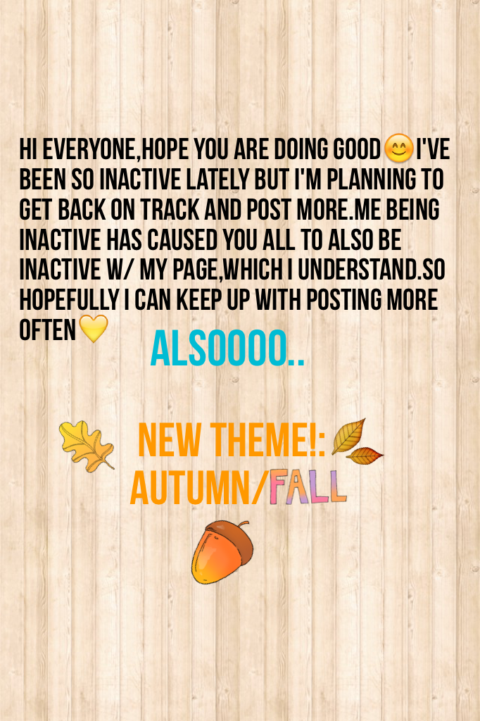 ✨👆Tippity Tap👆✨
     🍂New theme🍃
Sorry for lack of posting but I'm back!☺️