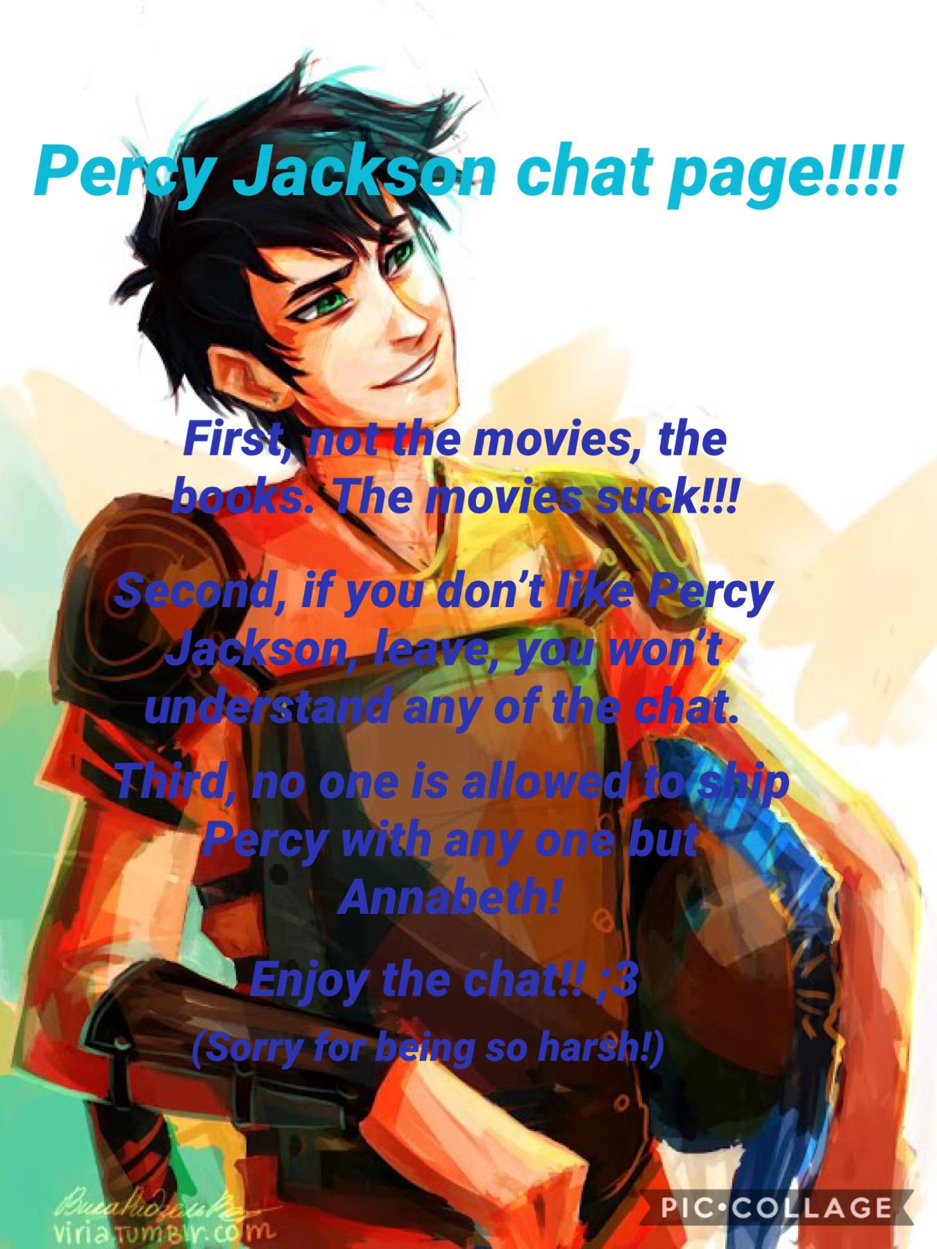Percy Jackson chat page open!