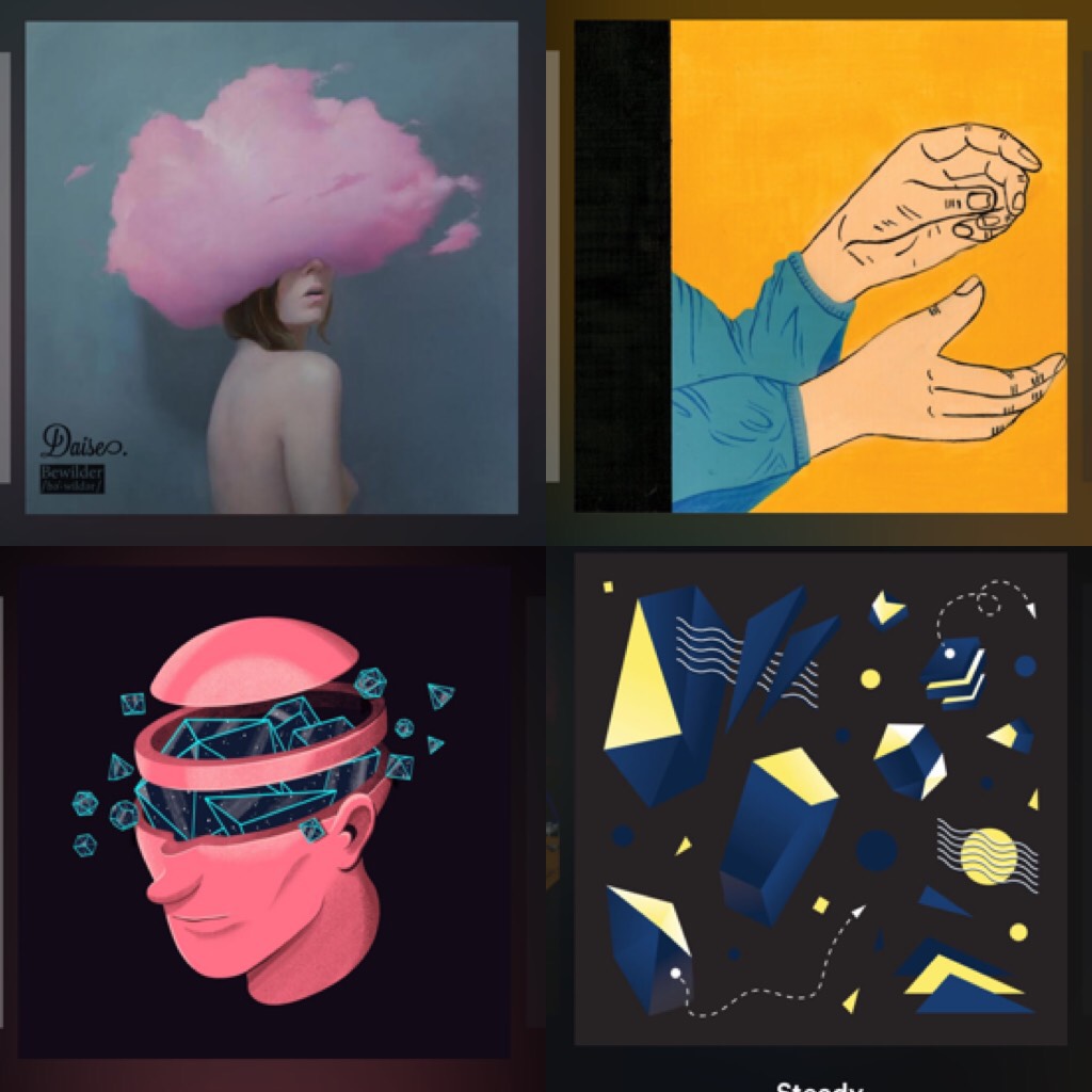 i find album covers so pretty like i screenshot so many and I use them for art inspo they're just so calming and aesthetically pleasing mhhhhh