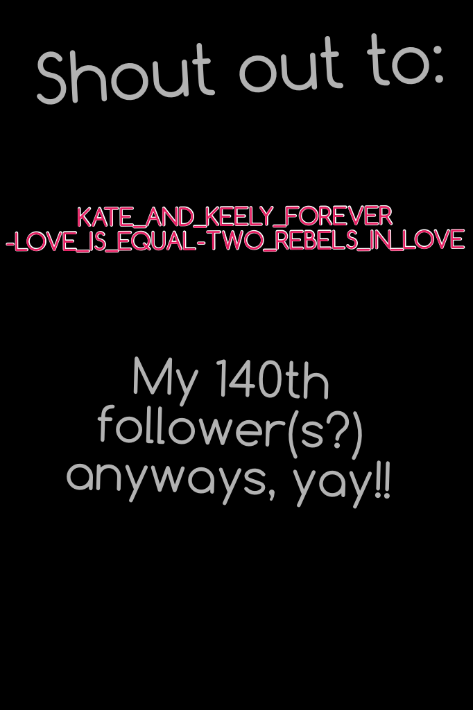 Click


KATE_AND_KEELY_FOREVER
-LOVE_IS_EQUAL-TWO_REBELS_IN_LOVE