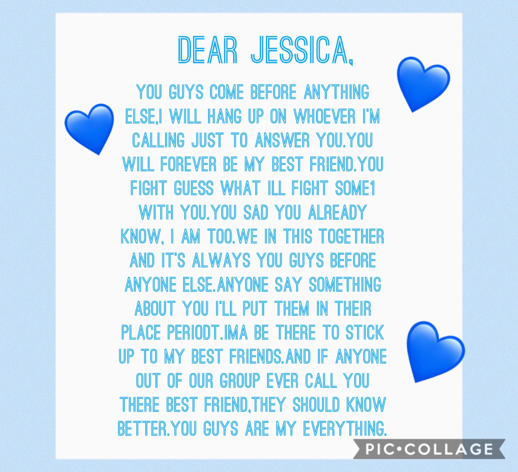 This is for Jessica💙