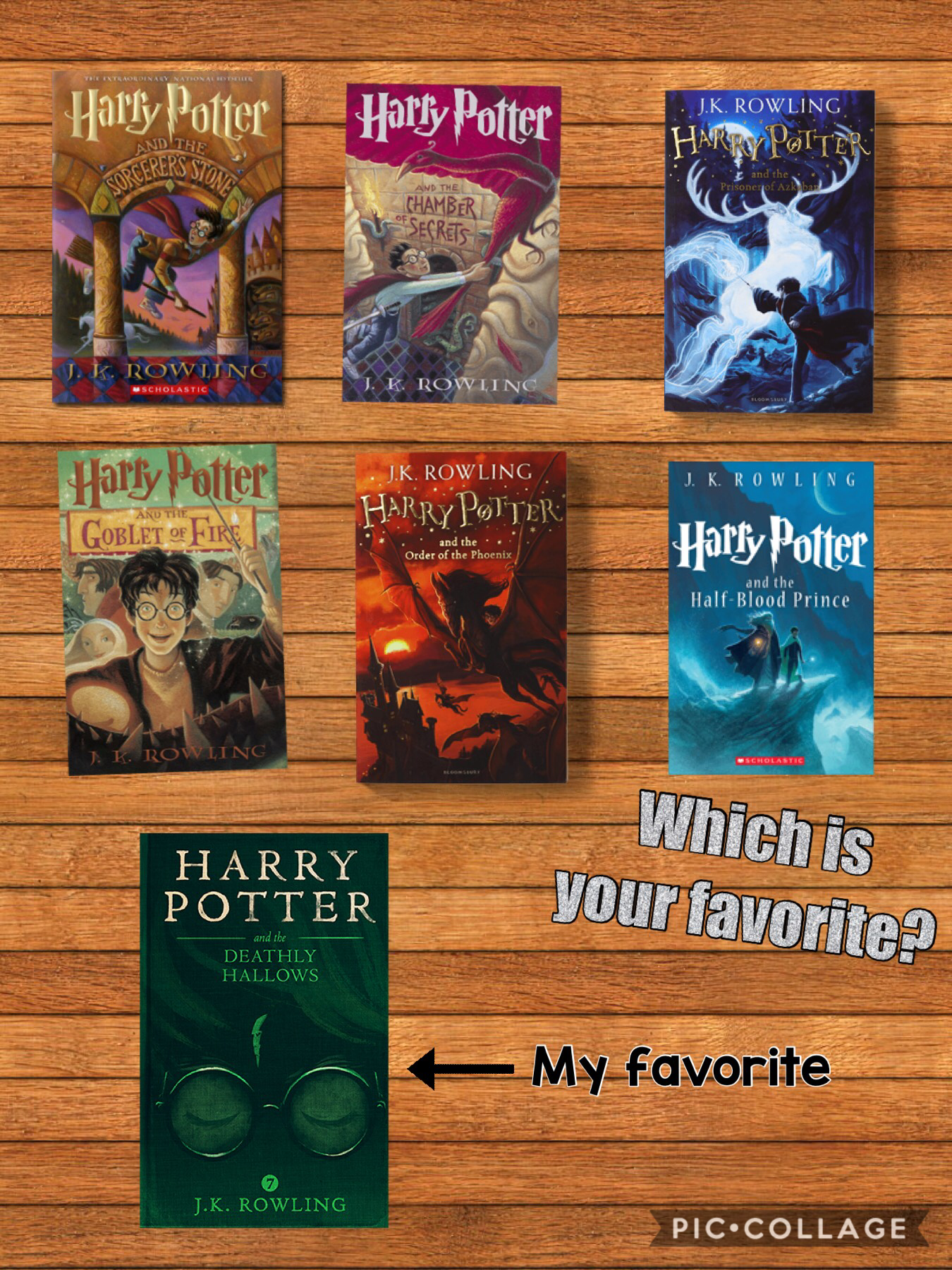 Let me know your favorite book in the series! (If you read it of course)