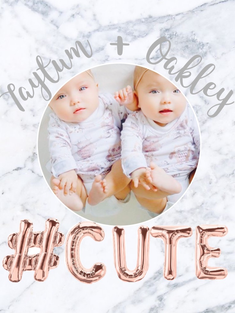 Who else thinks Taytum and Oakley are the most adorable babies in the world?! Also thanks so much for 450 followers! You guys are AMAZING!!!! 👍🏼👍🏼😀😀