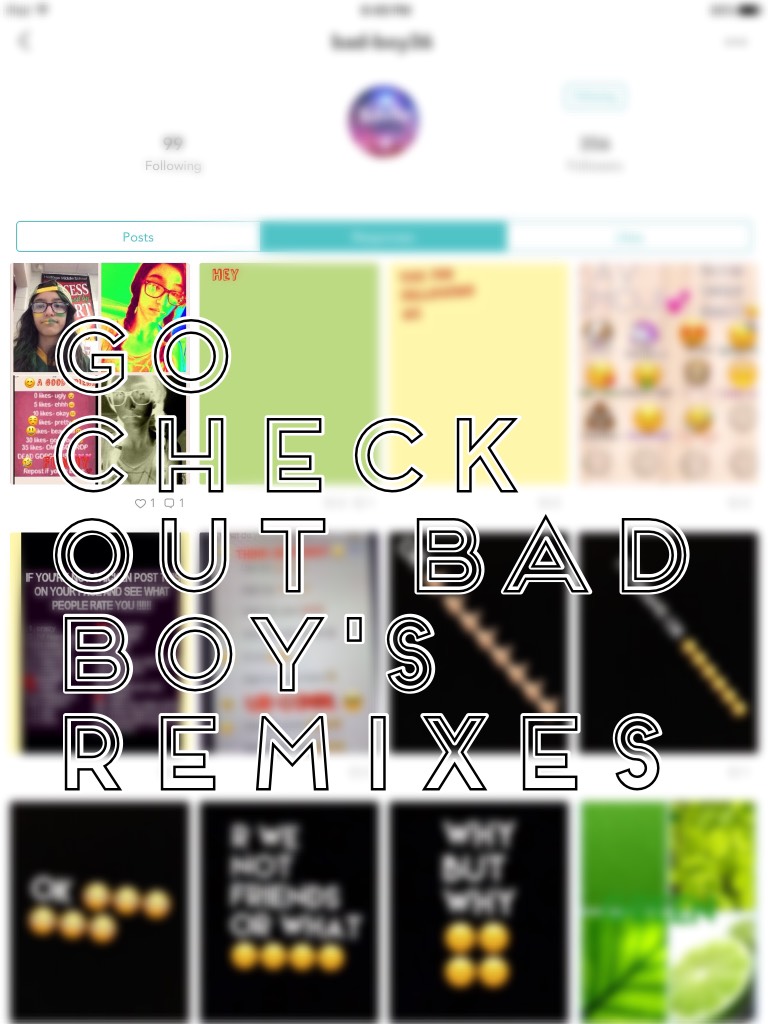 Go check out Bad Boy's remixes