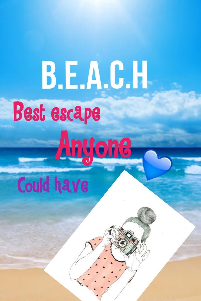 B.E.A.C.H truly the best escape 💜❤️💙💚💛 xxxxx love taytay