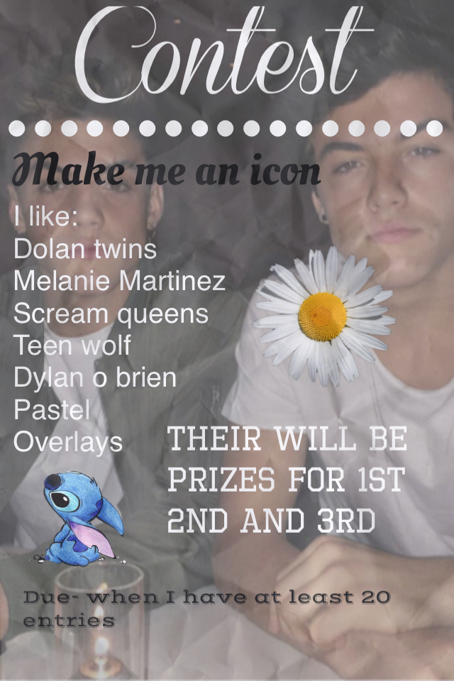Plz enter: 1st gets shoutout, spam, and icon(only use if u want)
2nd gets shoutout and spam
3rd gets shoutout and 5 likes