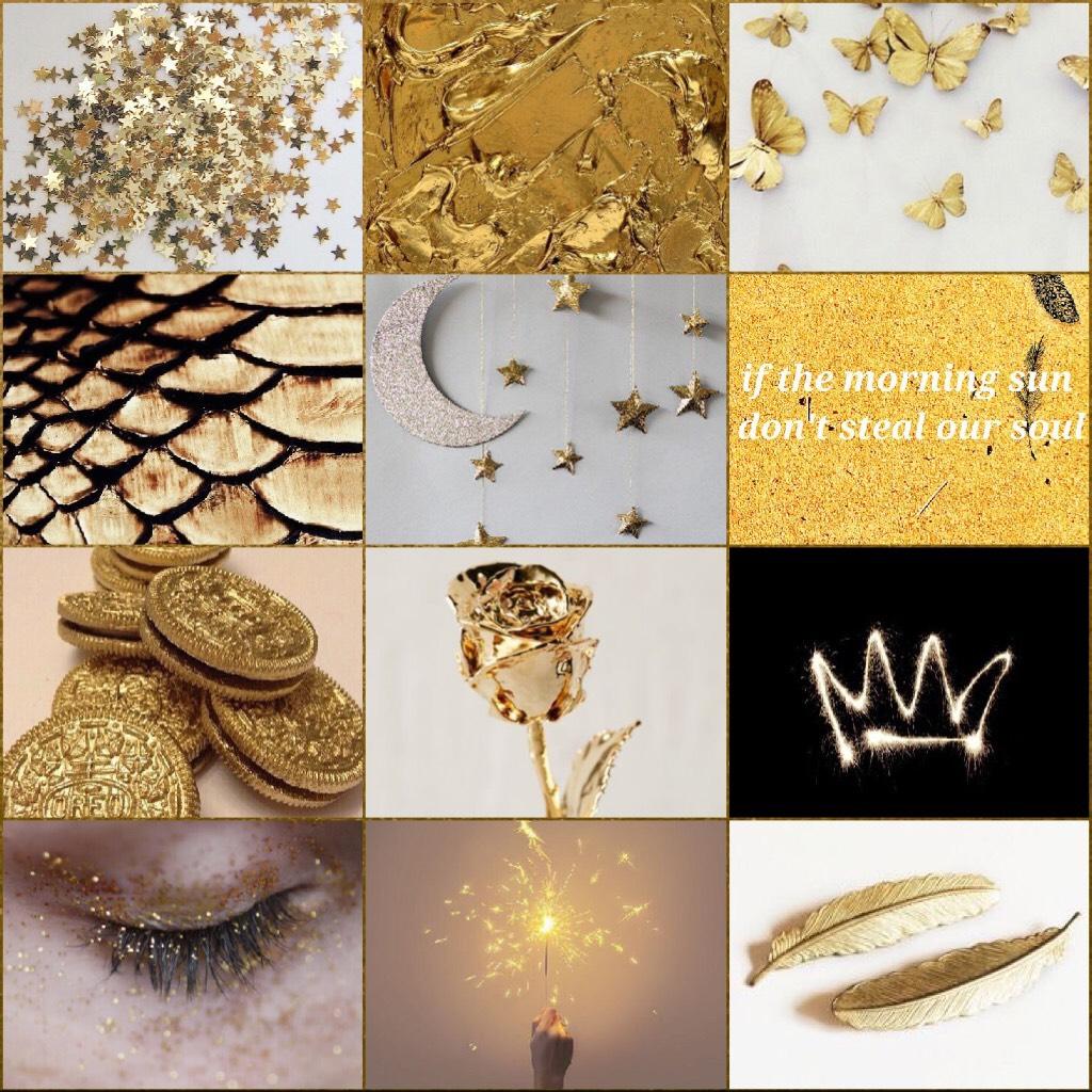 Gold aesthetic