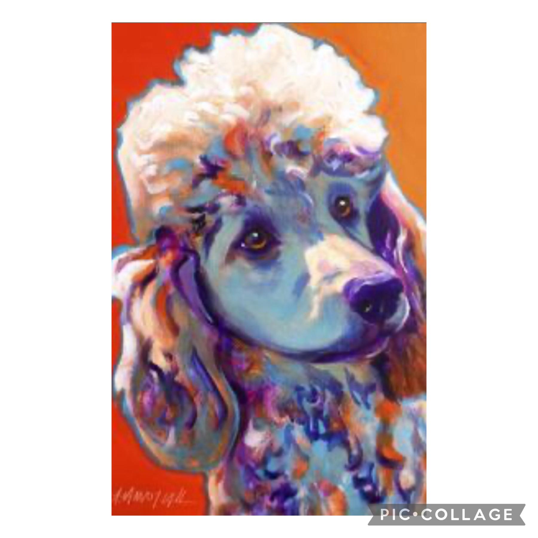 Tap

For today’s Art Critic review, I am reviewing this poodle art. I love the colors in it and it really shows the creativity that the artist has. 

I call it,” The Creative Poodle”