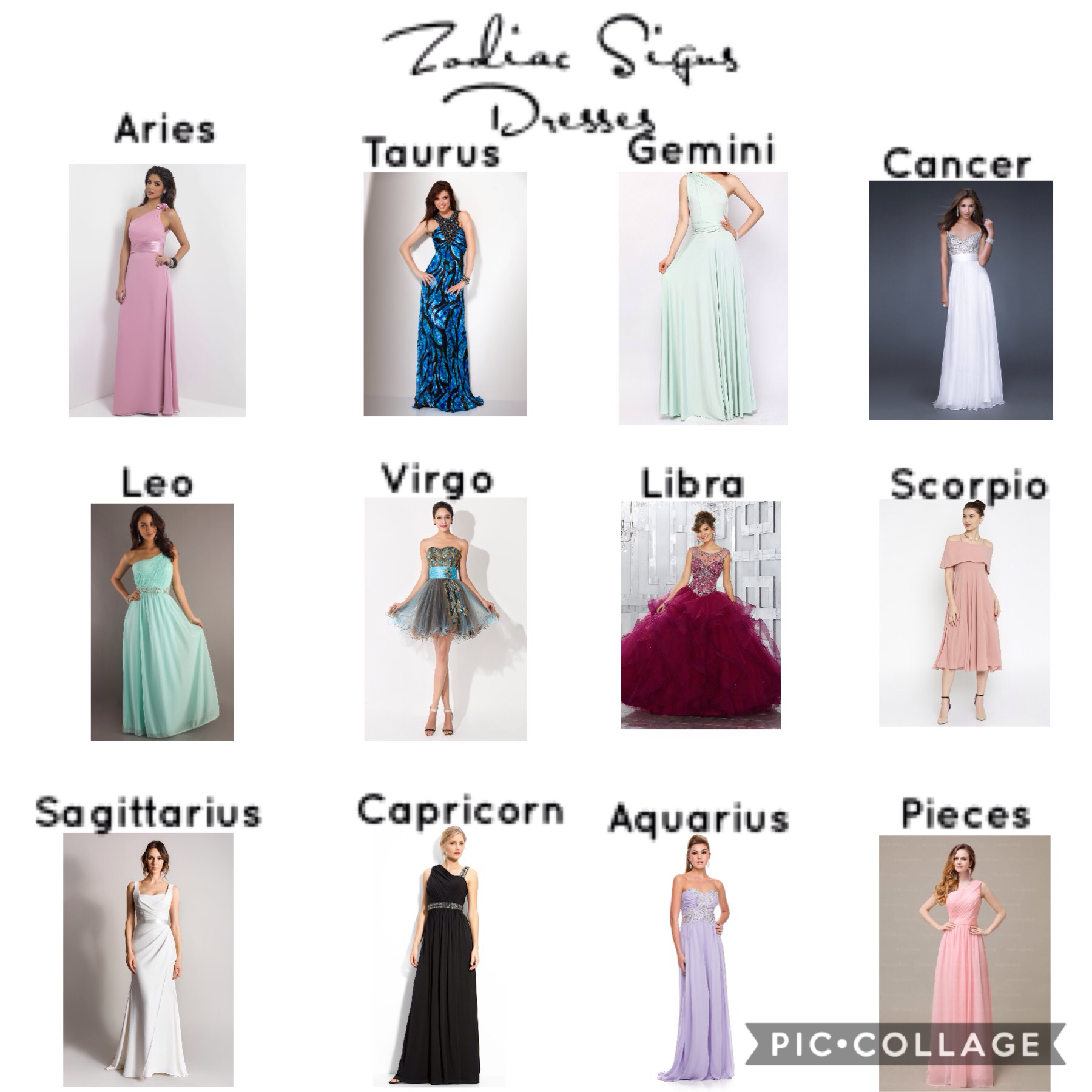 Zodiac Signs
Dresses