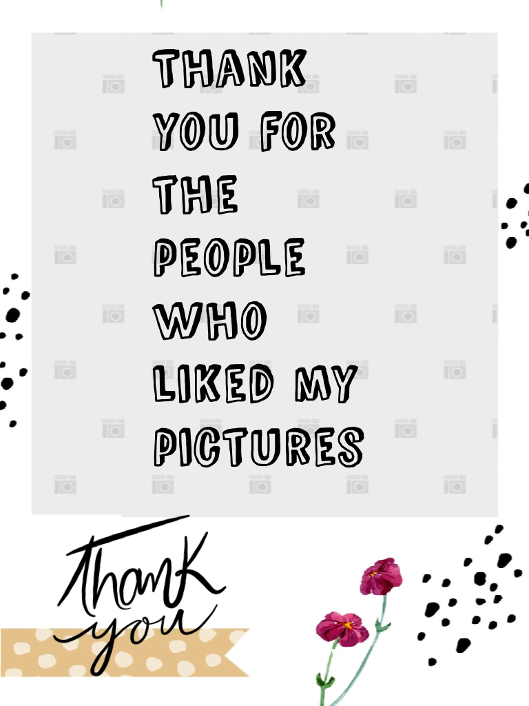 Thank you for the people who liked my pictures
