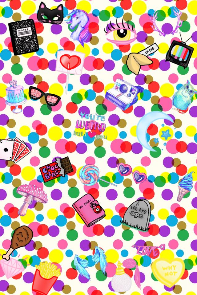 Hello! And welcome to the very first I spy page!!✨ ( tell me if I need to make it harder) but anyhoo try and find a perfume bottle, a pink diamond, French fries, 3d glasses and... The short message of LOL BYE. Ok well good luck!😉☺️