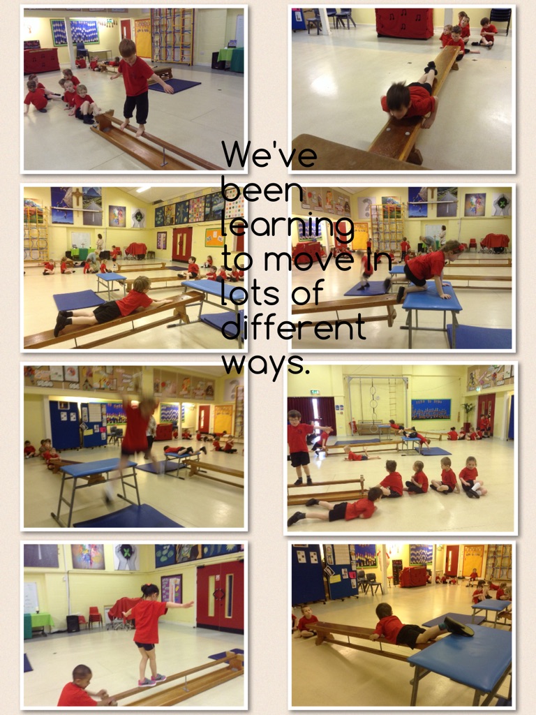 We've been learning to move in lots of different ways.
