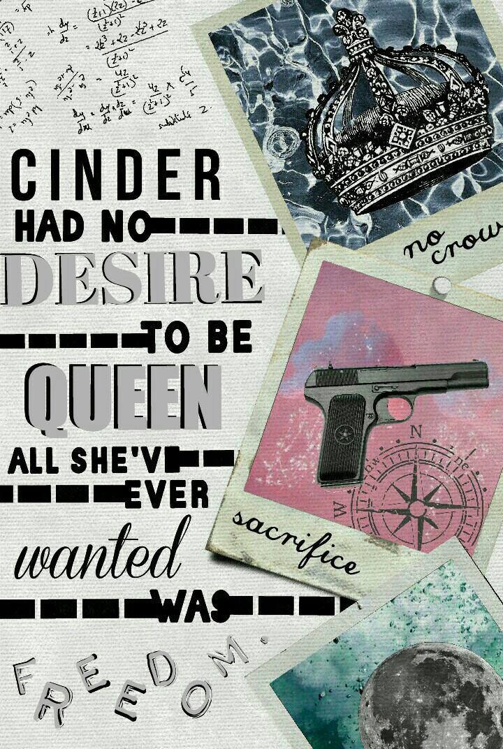Cinder edit! Wow, long time I did one of books! I just finished Cress, so...I AM IN LOVE, I NEED WINTER AND FAIREST.

☺