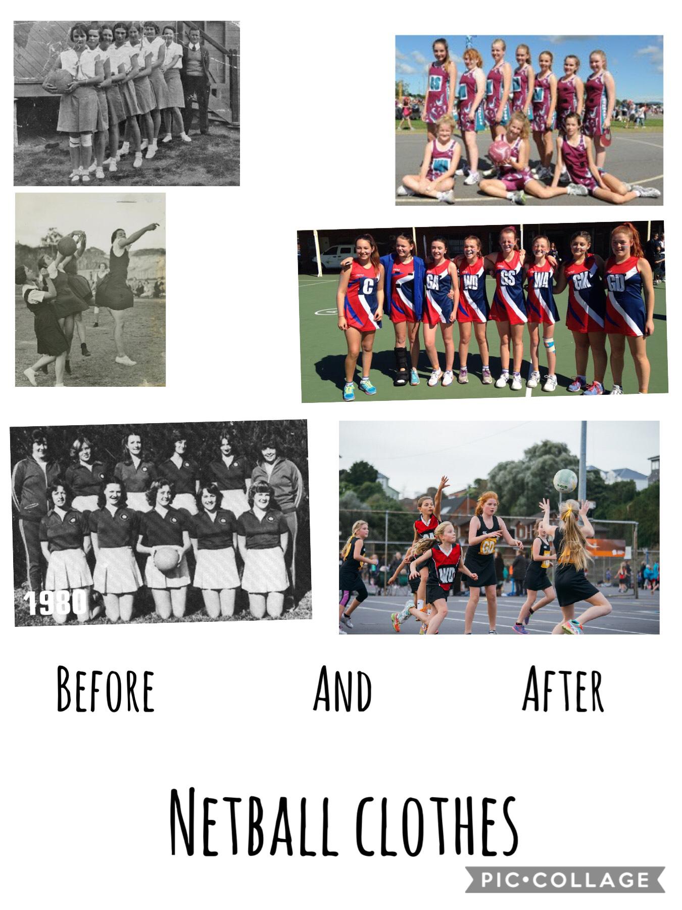 Netball before and after