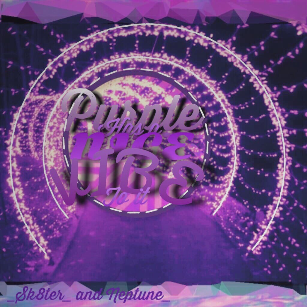 Made this collab with.. Neptune_  please be sure to check out their amazing account! So much purple I love it 😍😈💜