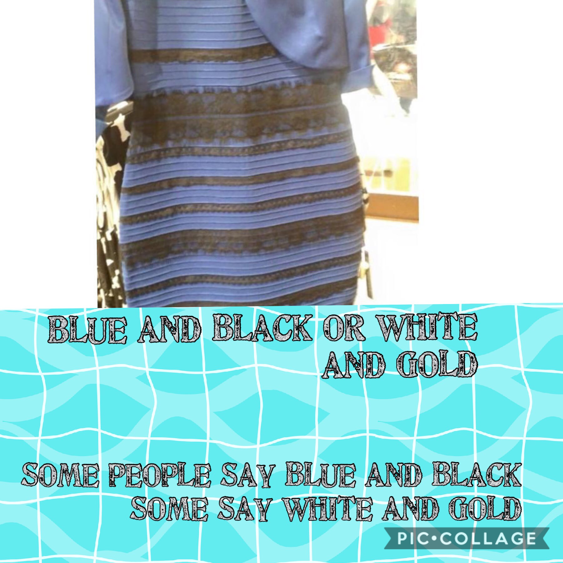I see white and gold