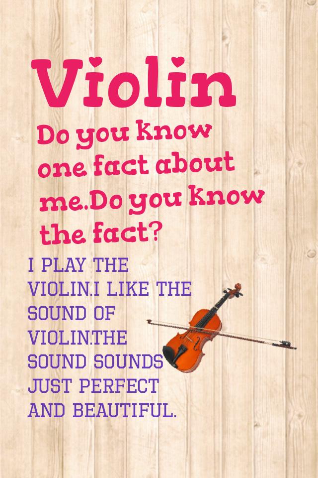 Do you Play violin?!