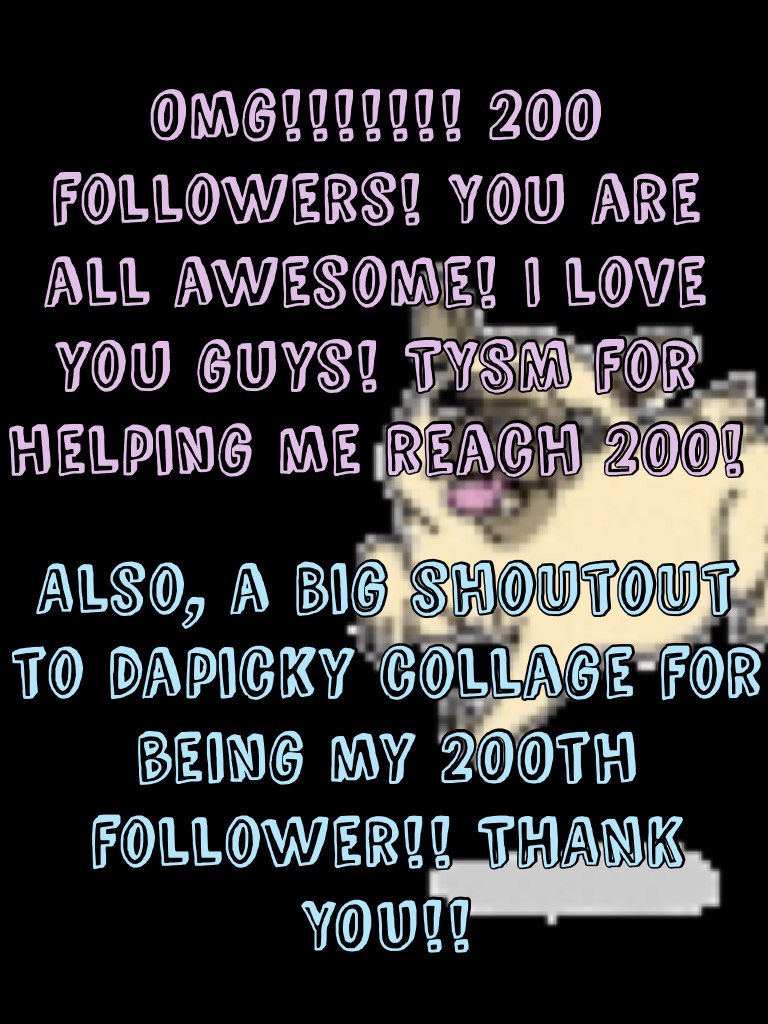 Thank you everyone for your kindness and helping me reach 200! I really appreciate it!