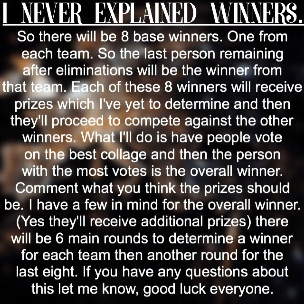 Here's how the winners will work. 