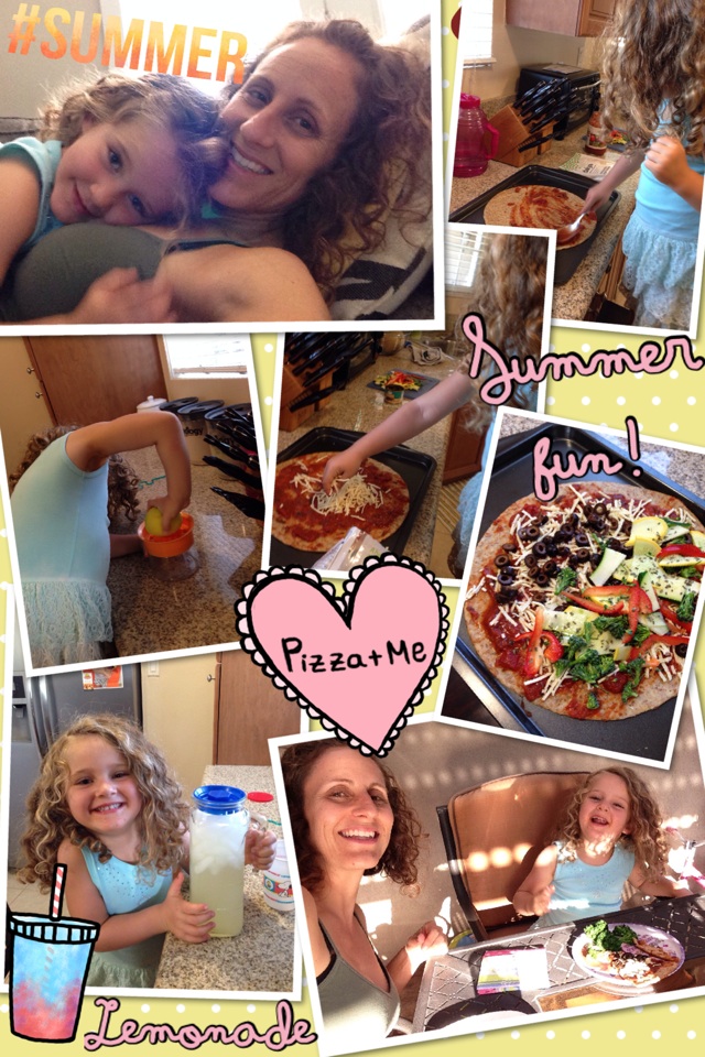 Summer fun! We made pizza and lemonade then had dinner on the patio. Enjoying the end of this summer as much as possible! #30daysofsummer #summerfun #pizza #lemonade