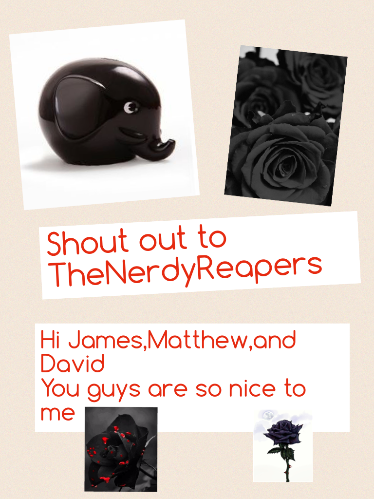 Shout out to 
TheNerdyReapers