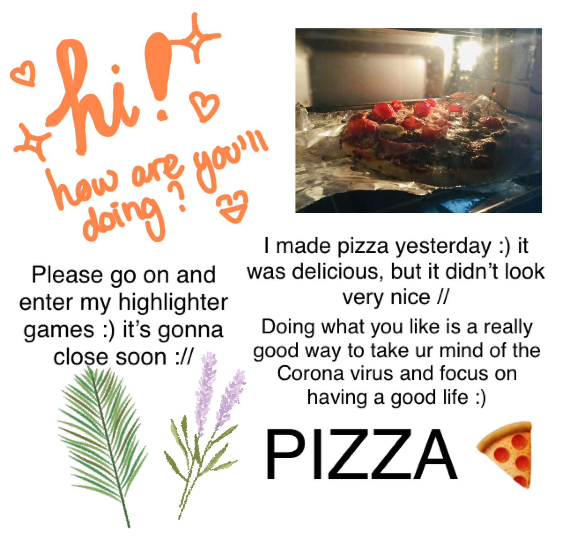 Yay! I luv pizza :) does any of u also like pizza? If u do, comment a 🤤🍕
