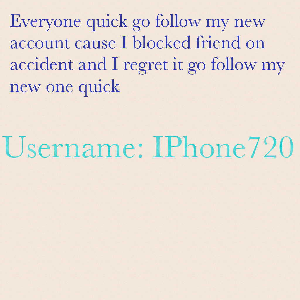 Username: IPhone720