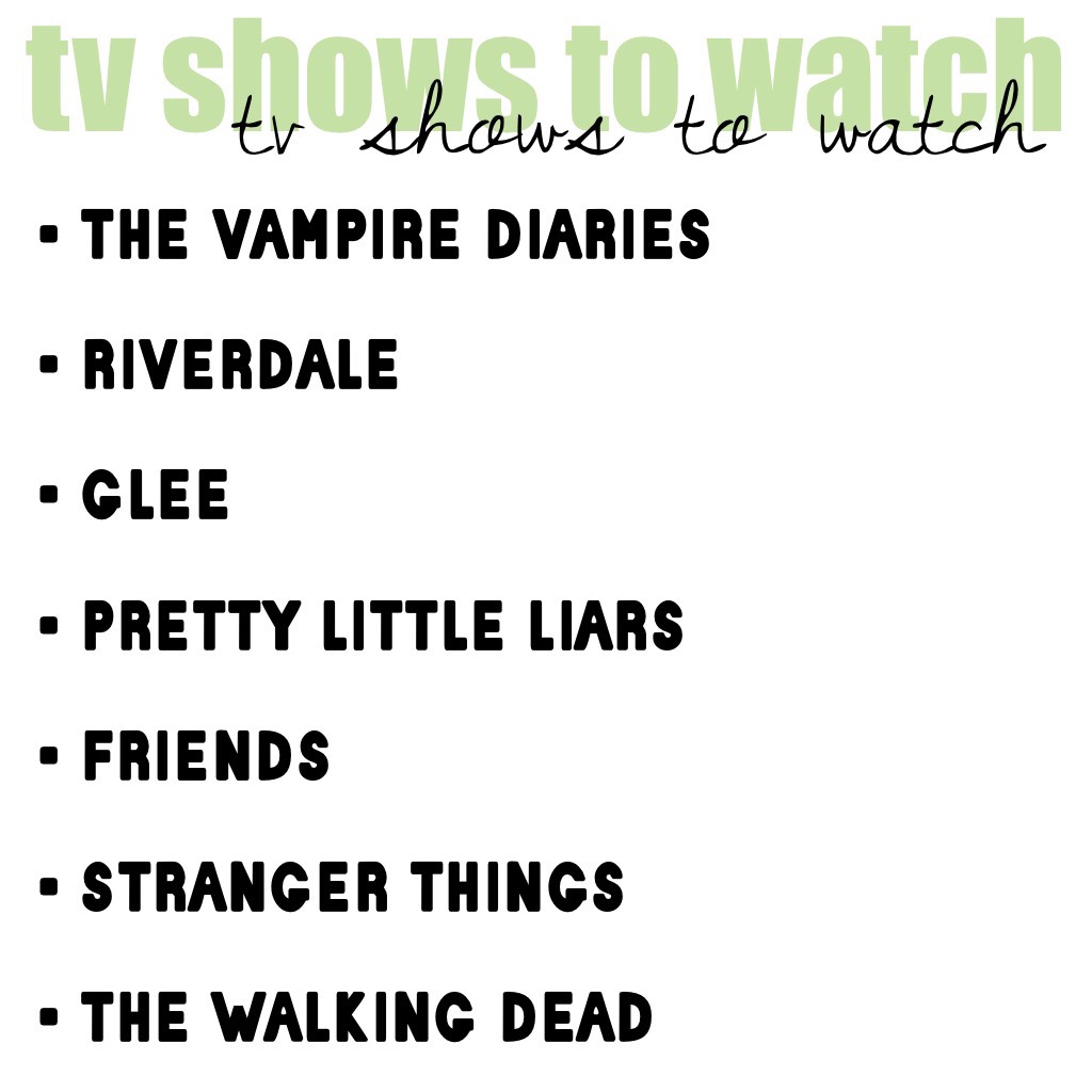 tv shows to watch