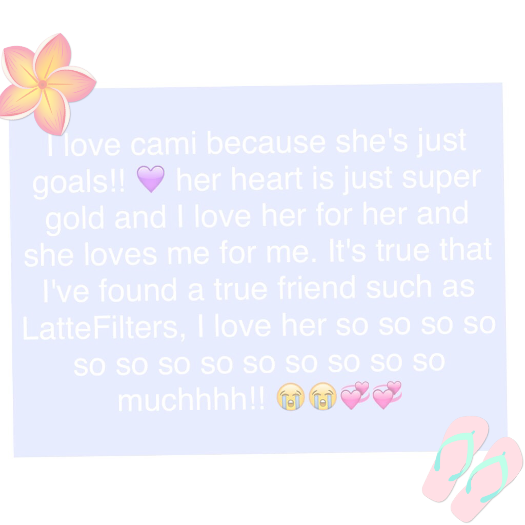 this is a message to Cami (lattefilters) and it's from @BabyAri 🍉💫 -NEW TROPICAL-ish THEME-