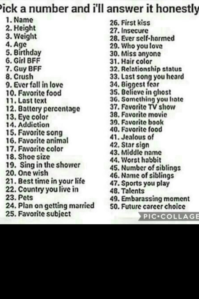 Pick a number!