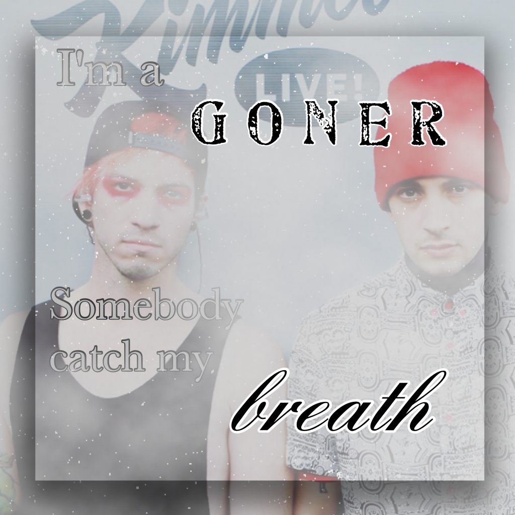 Goner - TØP 🤘🏻

I'm so sorry I've been inactive guys. Life has been so complicated and busy and honestly just a mess. I've had a lot to work through and fix. I'll try and come back now. I love you all.