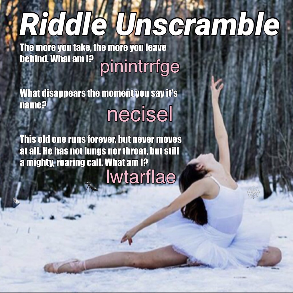 Riddle Unscramble