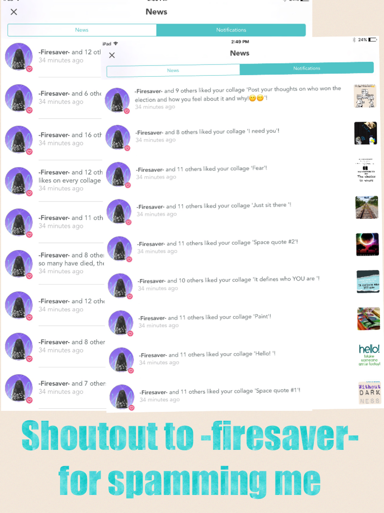 Shoutout to -firesaver- for spamming me 