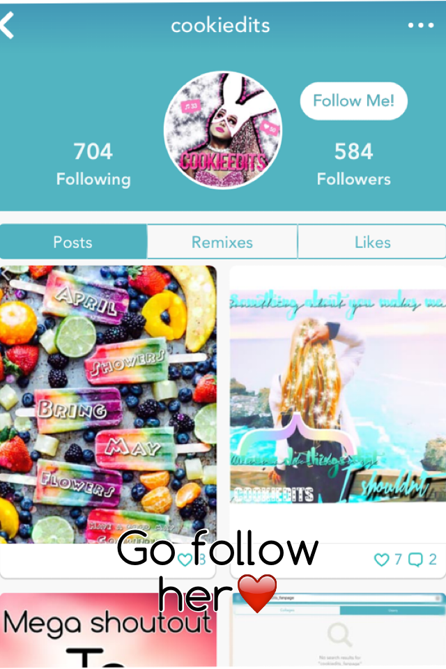 Go follow her❤️