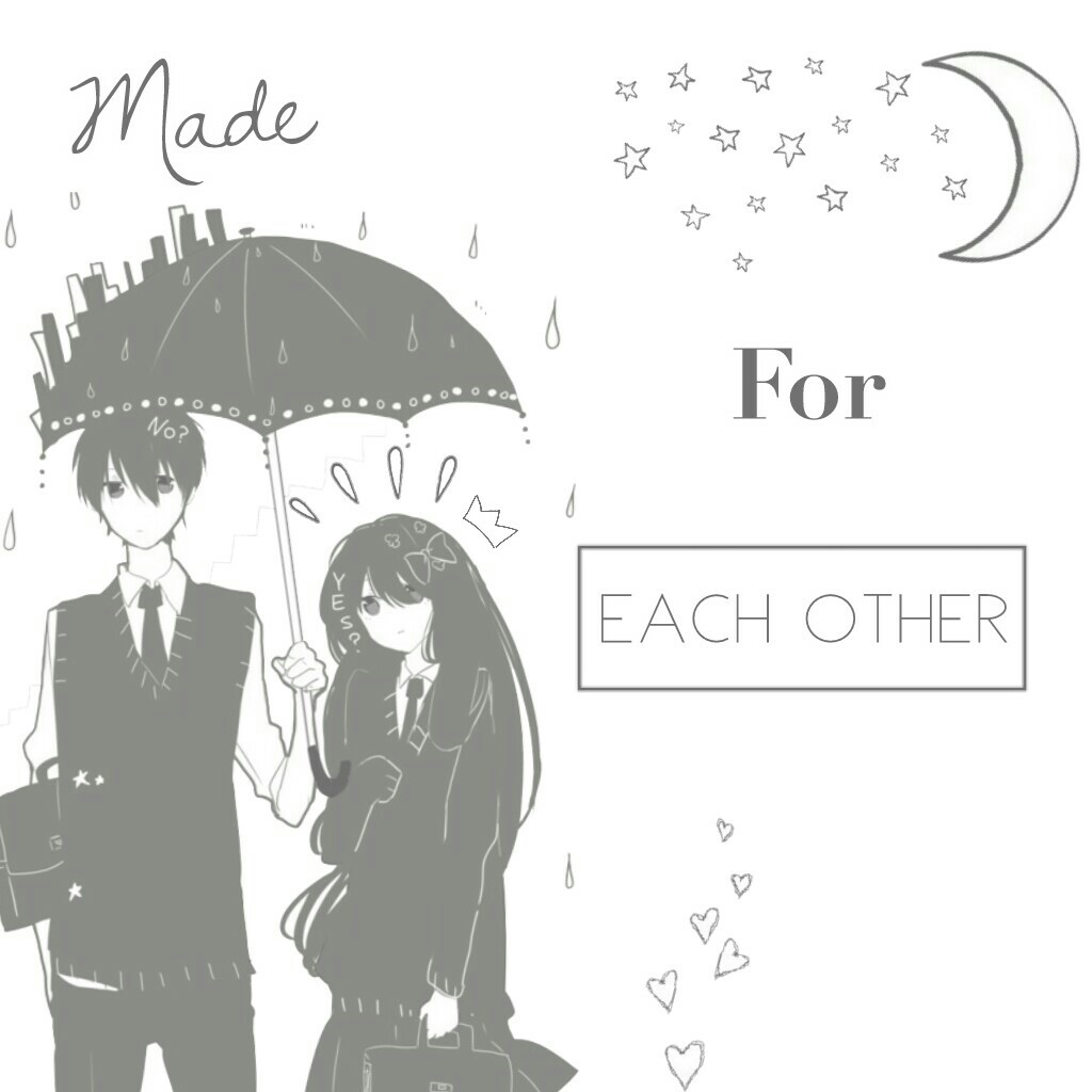 ⭐Tap⭐

Anime Edit

 "Made for each other"