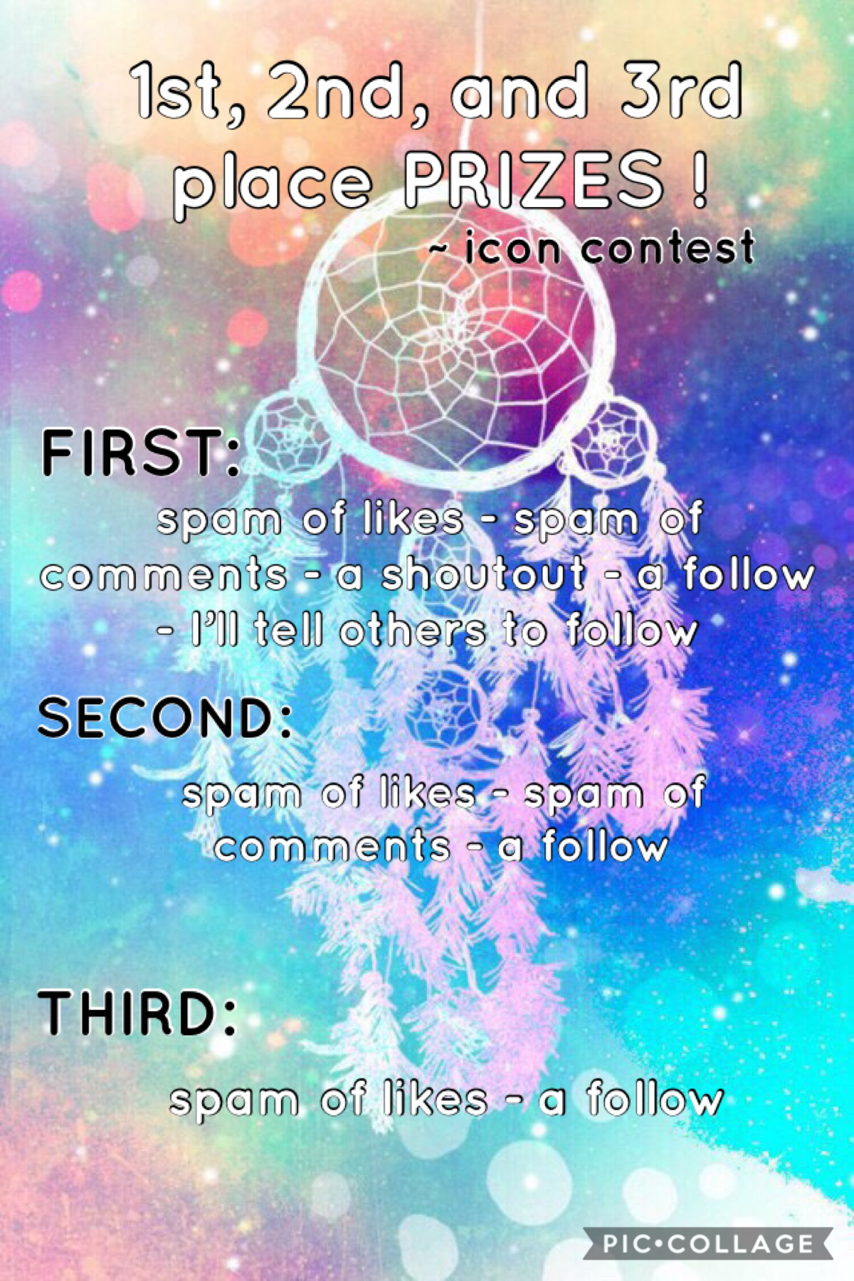 TAP

Hi! 👋🏻 lol

These are the prizes for my ICON CONTEST! You can join, due September 10th! :)