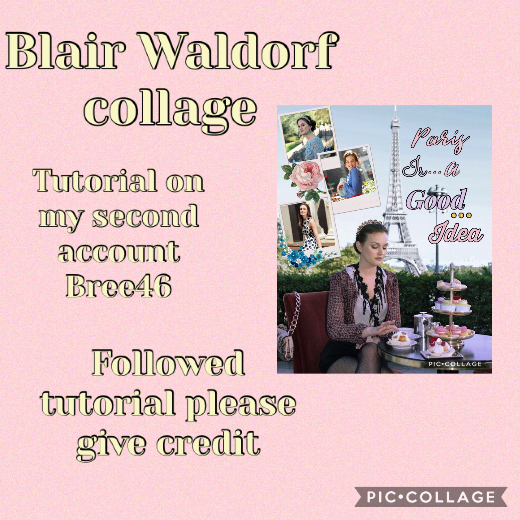 Blair Waldorf tutorial on my second account Bree46 