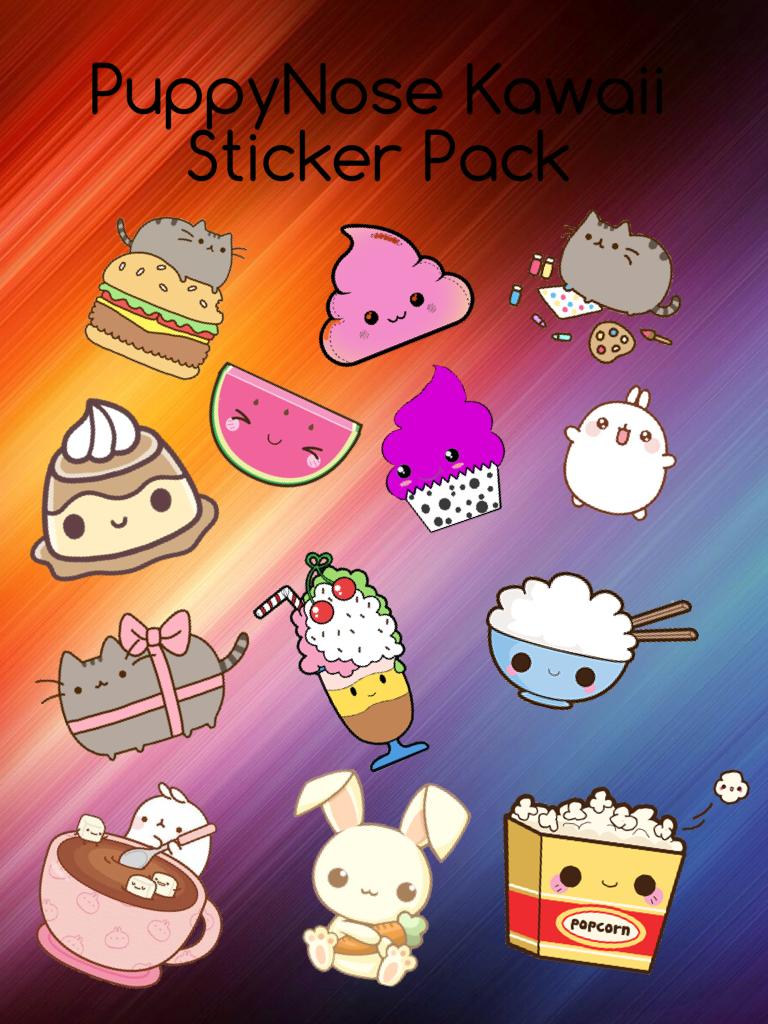 PuppyNose Kawaii Sticker Pack... Two the photo and collect the cute stickers