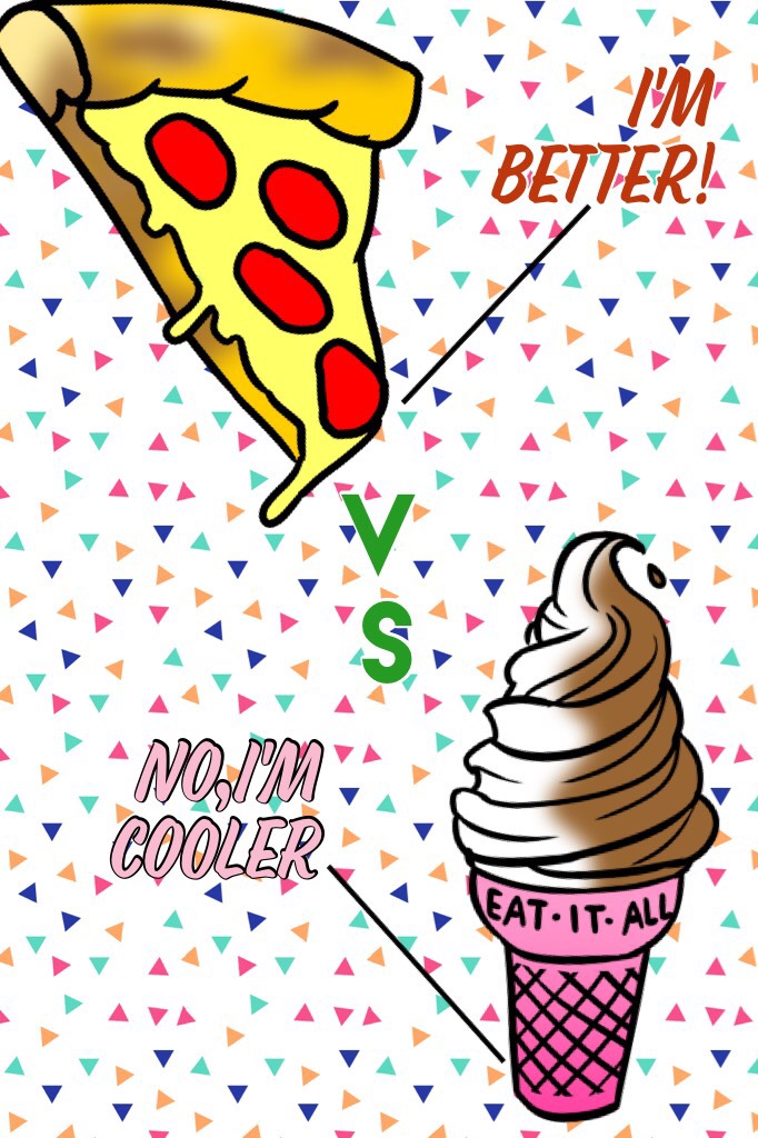 Pizza vs Ice cream.Tell me your choice in a remix.🍕 or  🍦