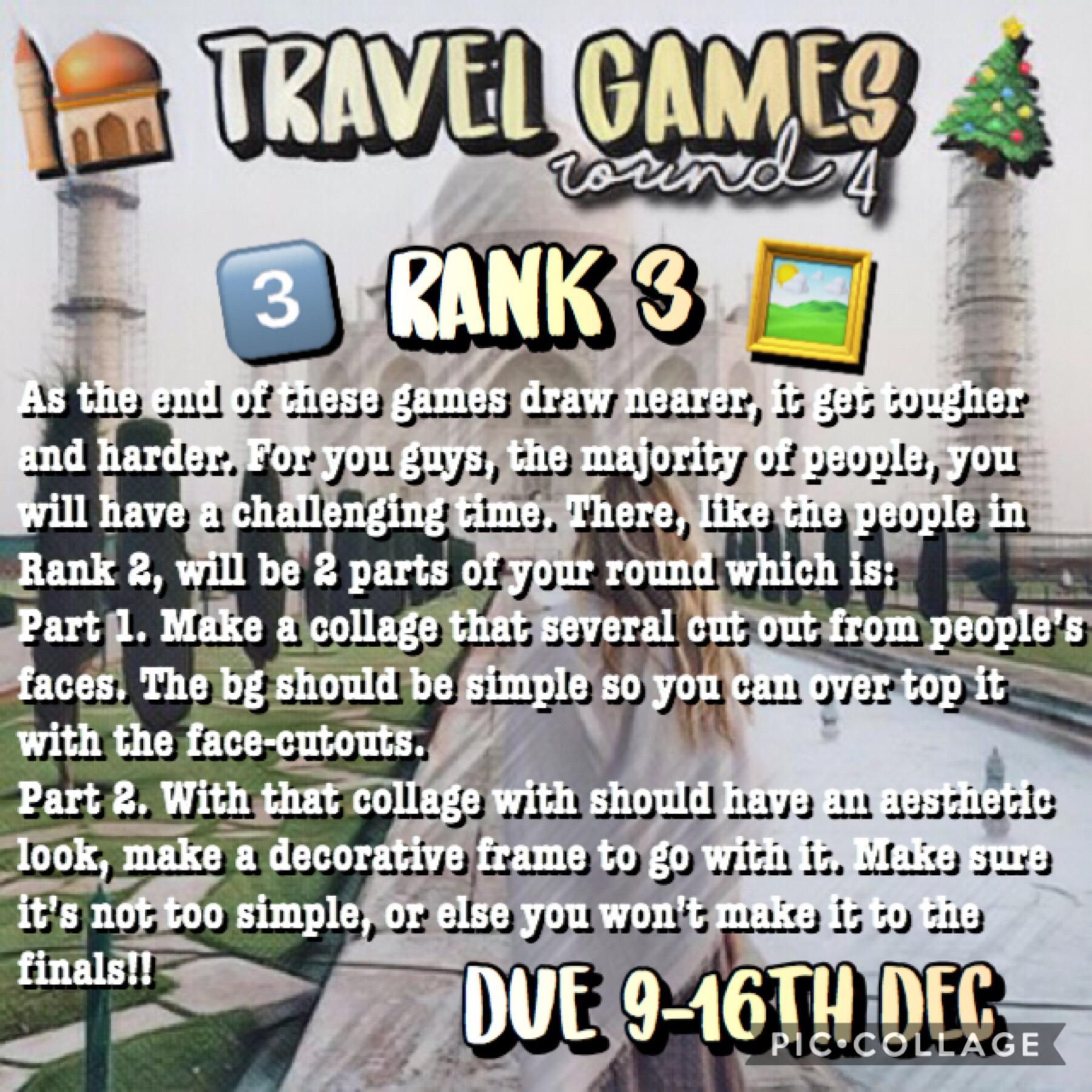 📸Round 4 for the contestants in Rank 3!!  Good luck!!🌙
25/11/18