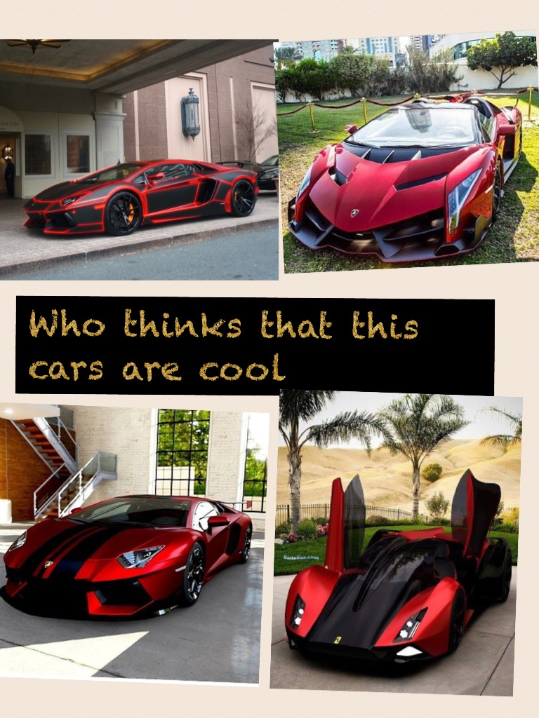 Who thinks that this cars are cool
