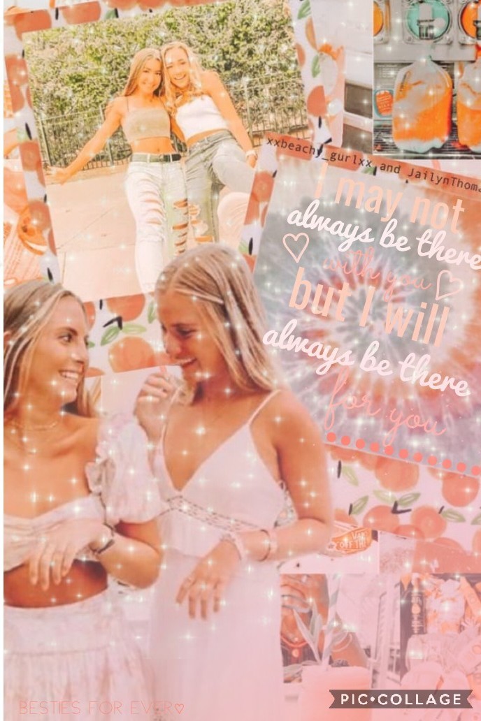 Peachy aesthetic and bestie aesthetic collab together! I had sooo much fun doing this with you Jailyn💞💞✨🍑