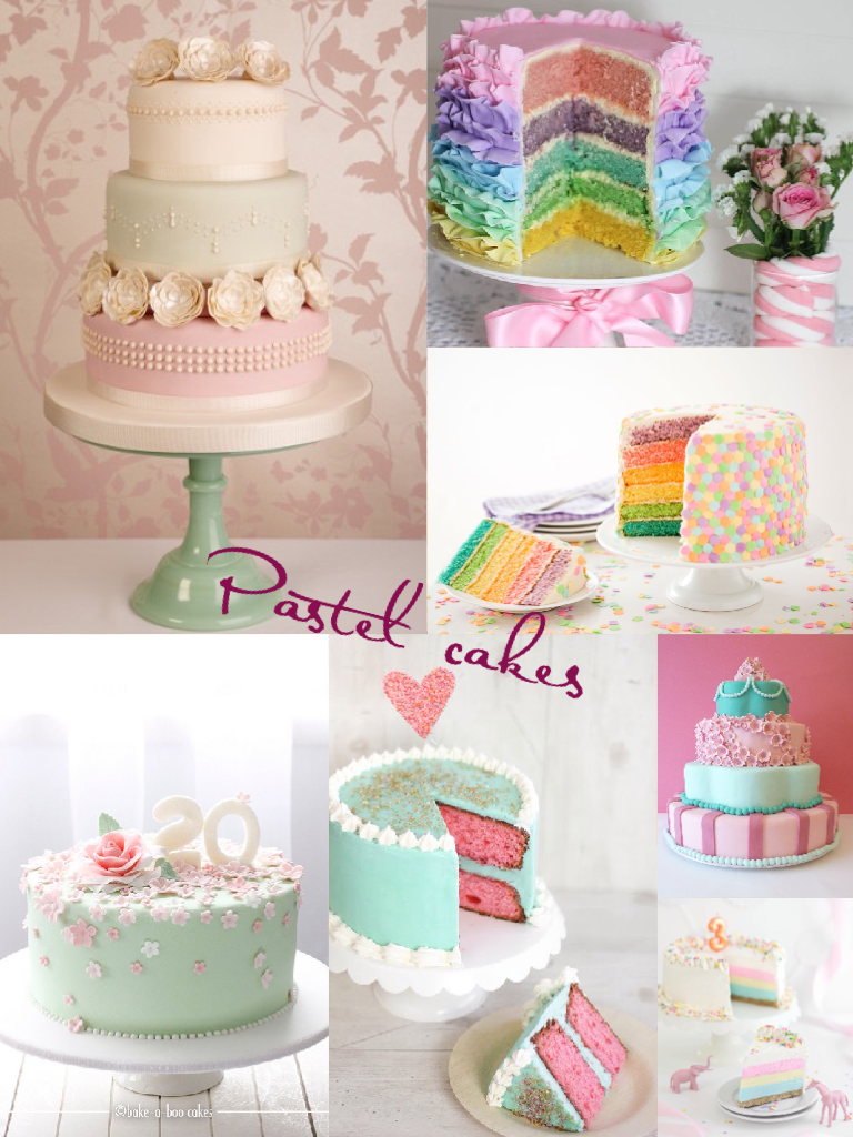 Pastel cakes
